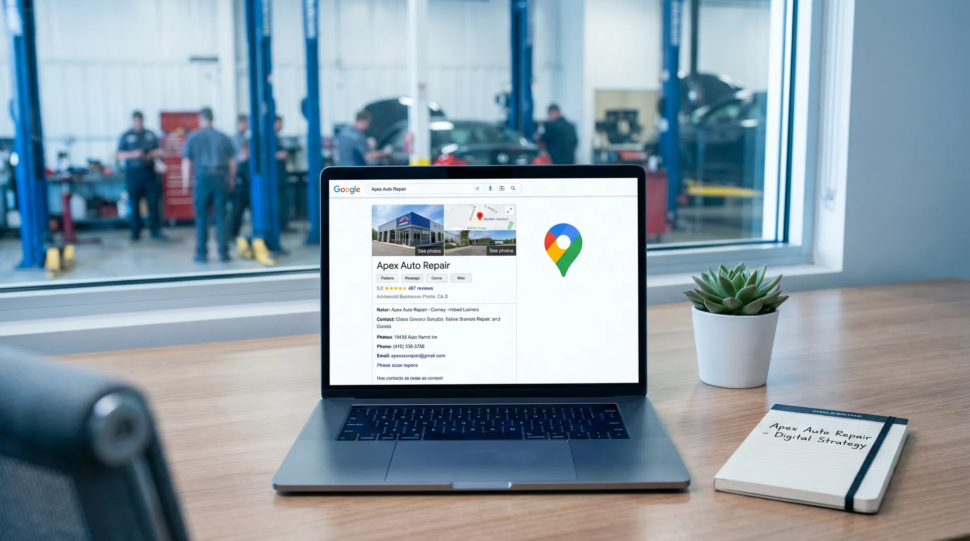 Auto shop Google My Business as better alternative to Yelp